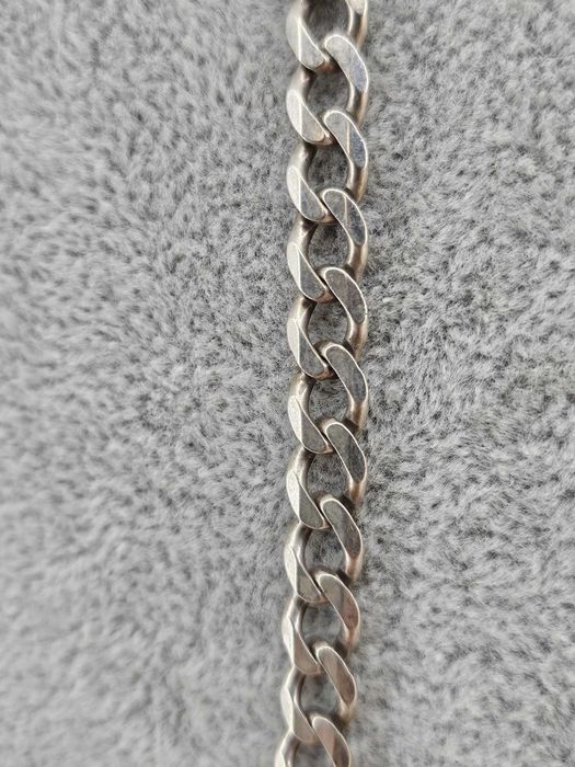 SREBRNY solidny męski  ŁAŃCUSZEK PANCERKA 23,95G 925