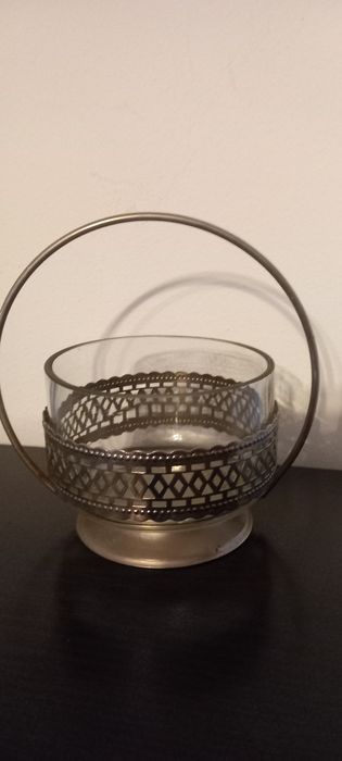 Cukiernica, cukiernjczka szkło, metal, PRL