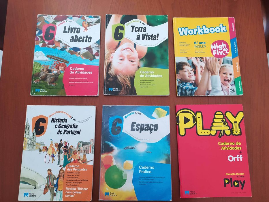 Cadernos escolares 6.o ano