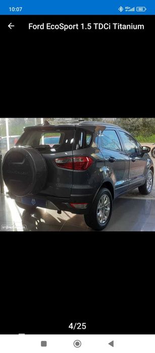 Caixa o  com suporte de Roda Suplente, Ford EcoSport