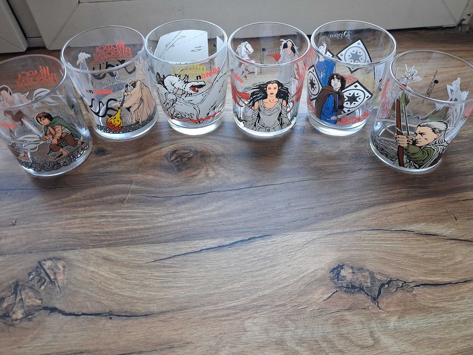 6szt. Szklanki Władcy Pierścieni