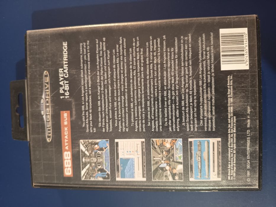 Jogo Atack Sub para megadrive