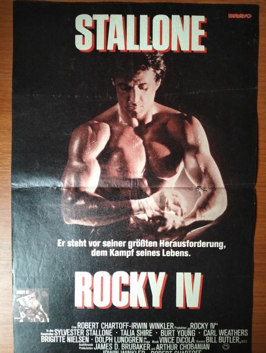 Antigo poster Rocky IV