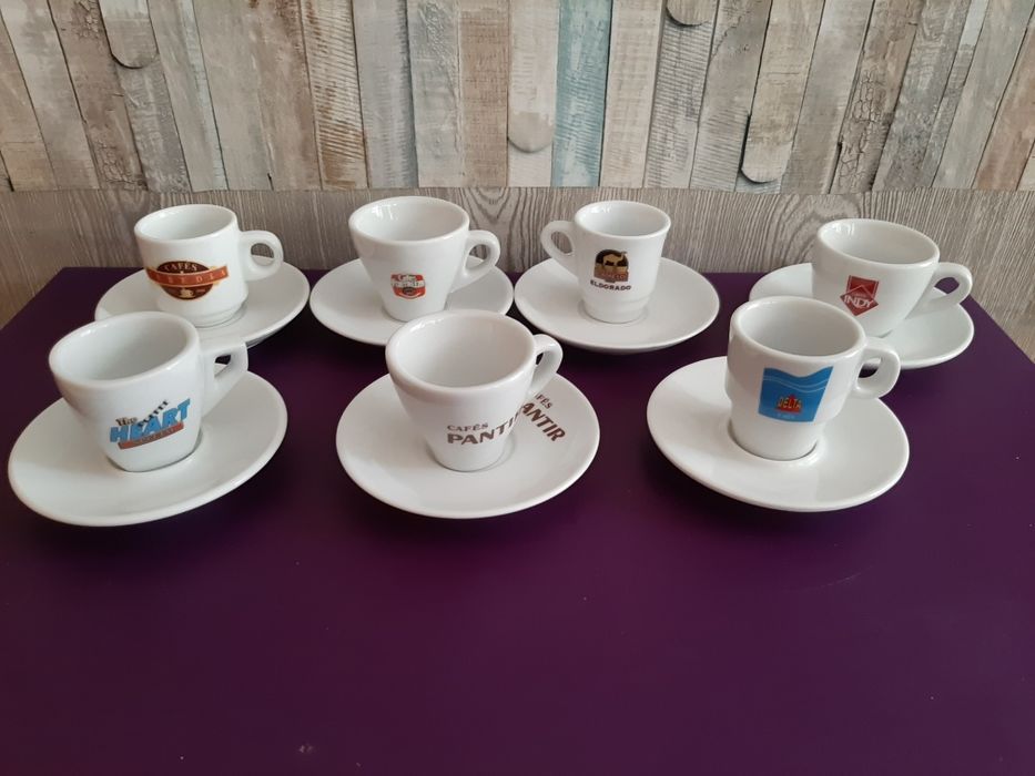 Chávenas de Café c/ publicidade+ Pires v.p.ind.