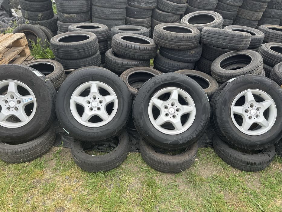 Комплект оригинал литые диски Mercedes ML r16 с резиной 225/75