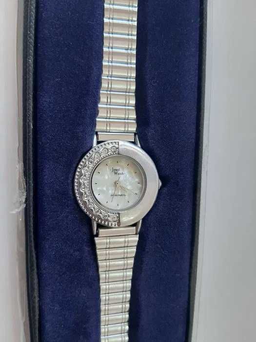 Relógio prateado - Jewel Watch - Swarovski Crystal