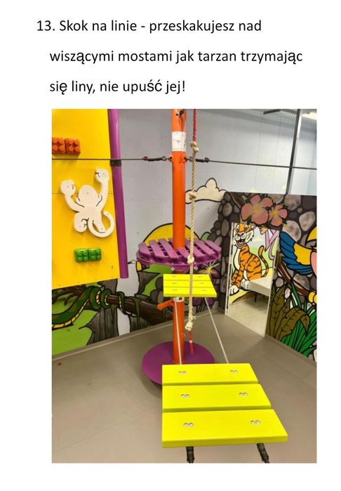 Profesjonalny Park linowy dla dzieci i młodzieży