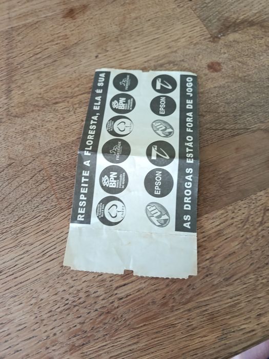 Bilhete liga 1999 Sporting