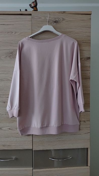 Bluza megi 3/4rękaw brudny róż