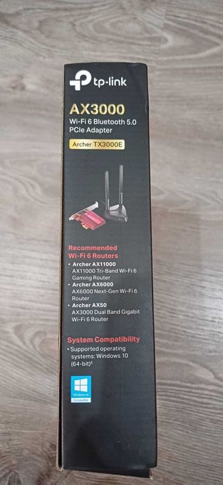 TP-LINK AX3000 Wi-Fi 6 Bluetooth 5.0 (Como Nova)