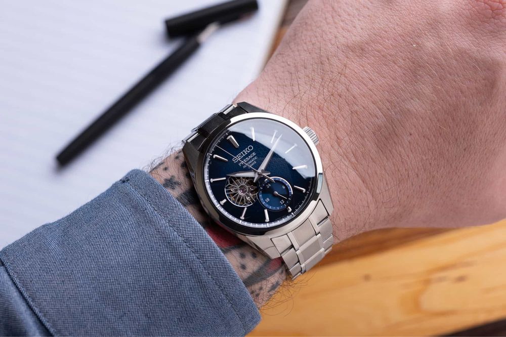 Seiko SPB417J1 Presage Sharp Edged Automatic Open Heart