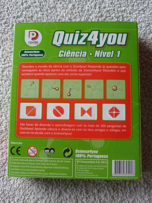Quiz4you Ciência - Nível 1 (Em Português)!
