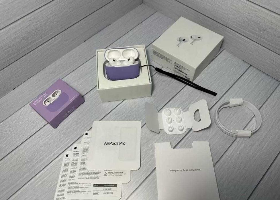 Топовые Наушники Airpods pro 2 с шумоподавлением 1в1 +чехол