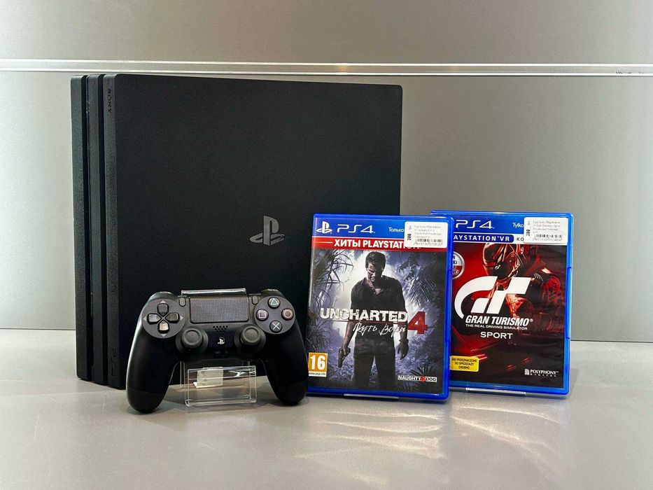 Sony Playstation 4 Pro 1 Tb + Gran turismo+ Uncharted 4 | 3 місяці гарантіЇ