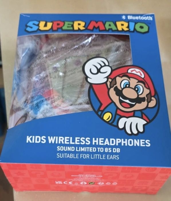 Kids Wireless Headphones Super Mario