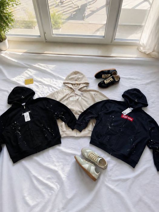 ‼️БЕЗ ПЕРЕДОПЛАТ‼️Зіп Худі Supreme x Maison Margiela MM6 / Мейсон Марджела / Зіпка / Супрім /Худак / ММ6