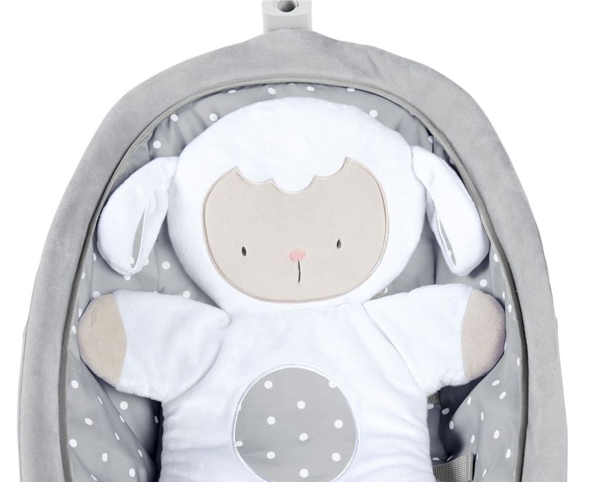 INGENUITY Bujaczek leżaczek z wibracją i dźwiękiem Cuddle Lamb 0m+ do 18kg