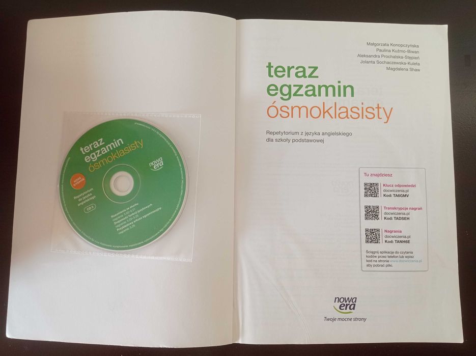 Repetytorium Teraz egzamin ósmoklasisty Język angielski Nowa Era (3CD)