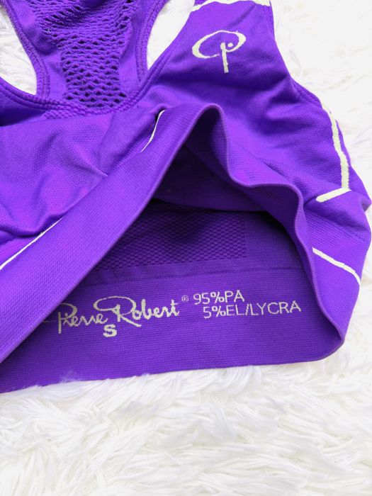 Biustonosz sportowy miękki S 36 fioletowy