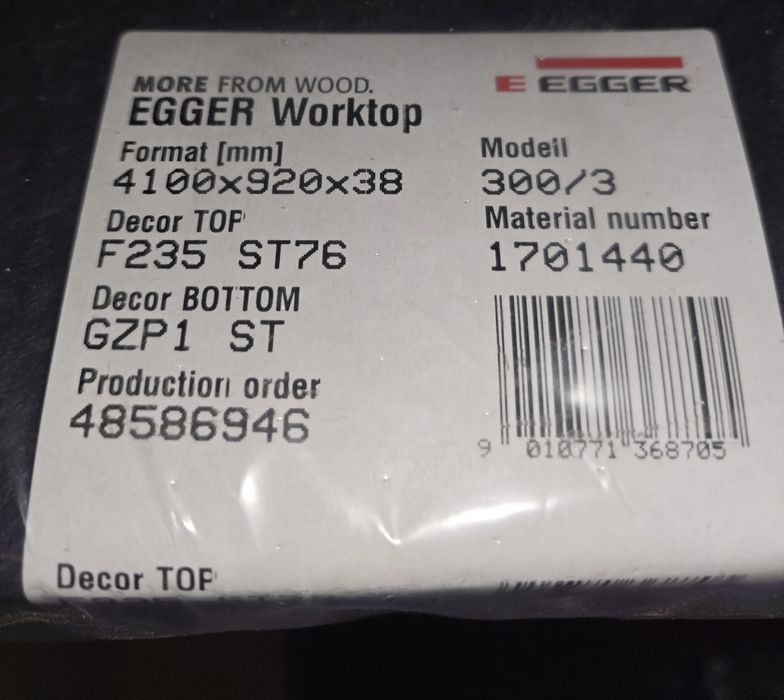 Blat kuchenny EGGER F235 ST76 Łupek Scivaro