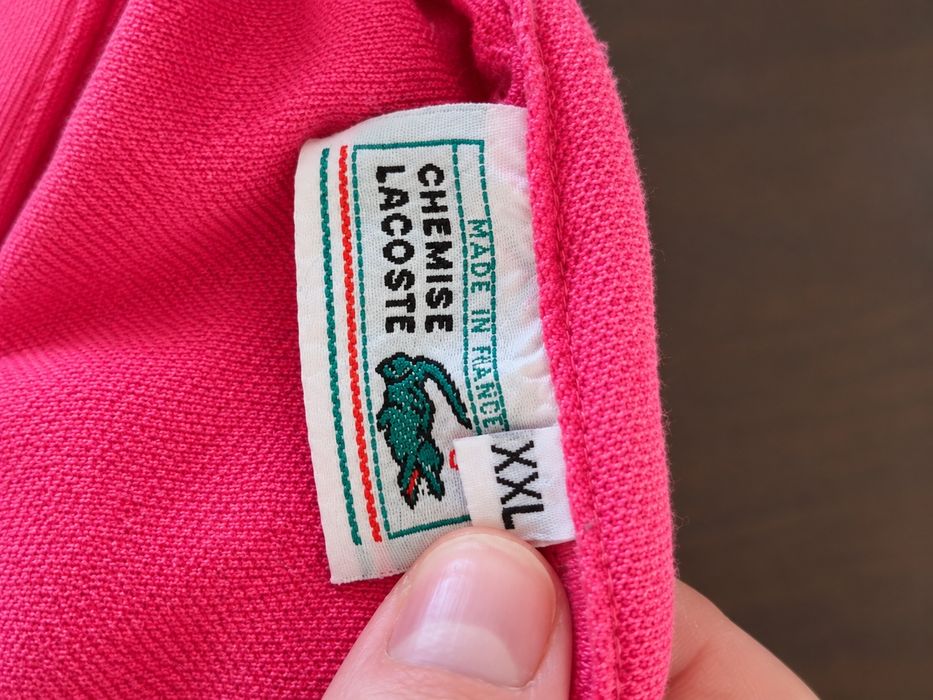 Футболка поло Lacoste XXL, рожевого кольору
