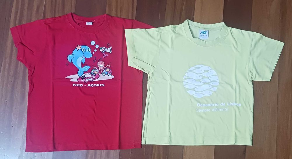 Conjunto 7 t-shirts para criança - 5/6 anos