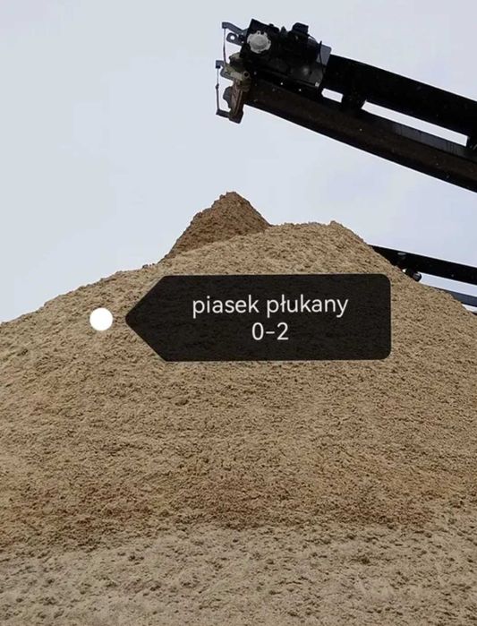 Piasek płukany 0-2 wiślak do miksokreta murowania tynku z transportem