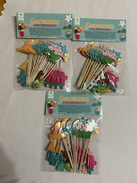 Patyczki koktajlowe do drinków i deserów 3 opakowania nr.8599