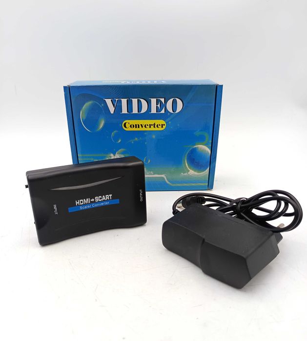 Konwerter HDMI na SCART EURO Adapter Cyfrowy Analogowy 1080p