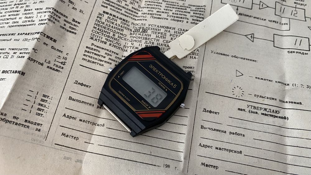 Новые часы Электроника 5-29391 ссср