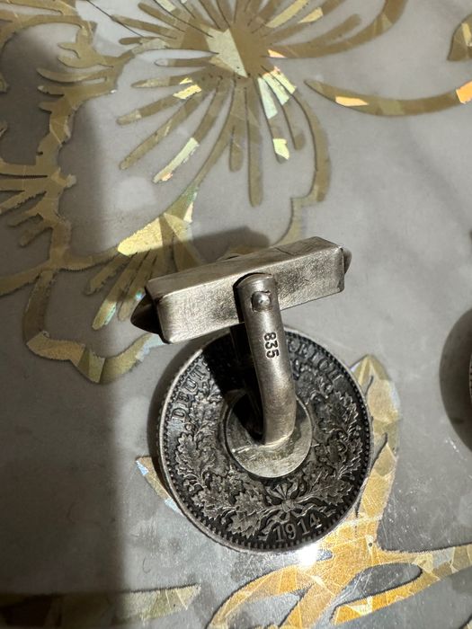 Запонки з монет веймарської республіки 1914-1916р