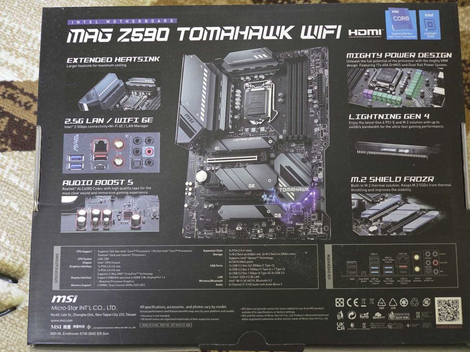 Płyta główna MSI MAG Z590 Tomahawk WiFi