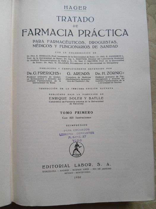 Hager, Tractado de Farmacia PRactica (5 Vol)
