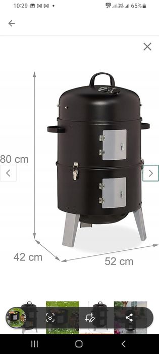 Grill węglowy smoker Relaxdays