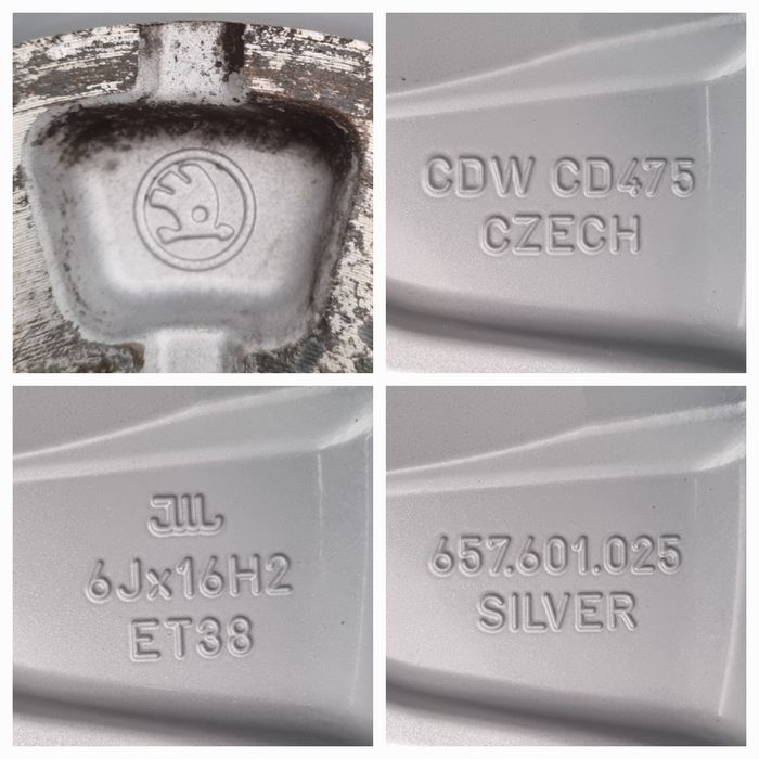 Felgi Alu 16" Skoda Scala Kamiq Fabia IV 4 III 3 II 2 5x100 Oryginalne