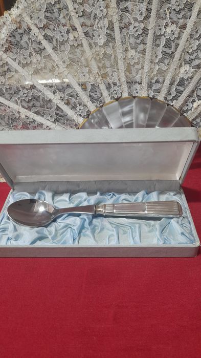 Colher  cabo em prata ( Chá )