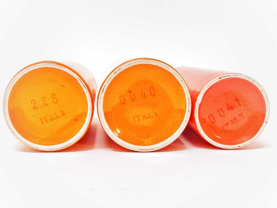 3 vasos de cerâmica Sicart Pino Spagnolo Space Age Italia anos 70
