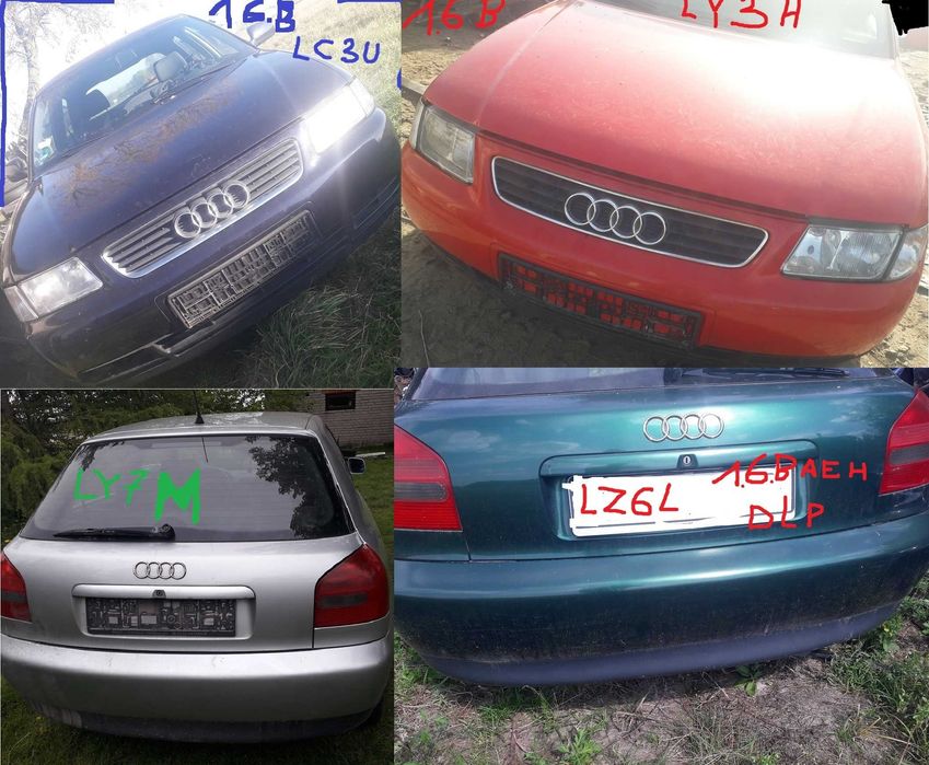 części audi a3 8l ,16b, 18b, ly3h