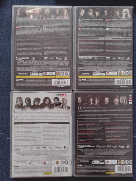 Gra o tron 1-4 dvd