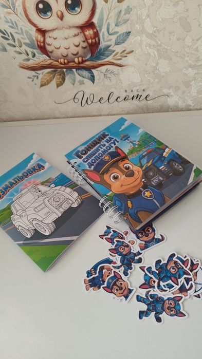 Книга на липучках Щенячий патруль  Пригоди Скай