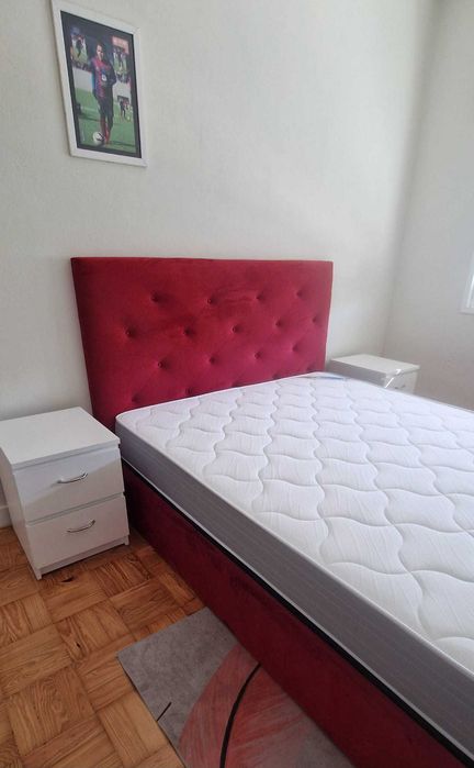 Camas de Casal Estofadas de Luxo 199€ Disp. em Várias Cores! 190x140m!