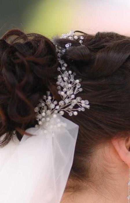 Набор украшений для свадебной прически (ручная работа)