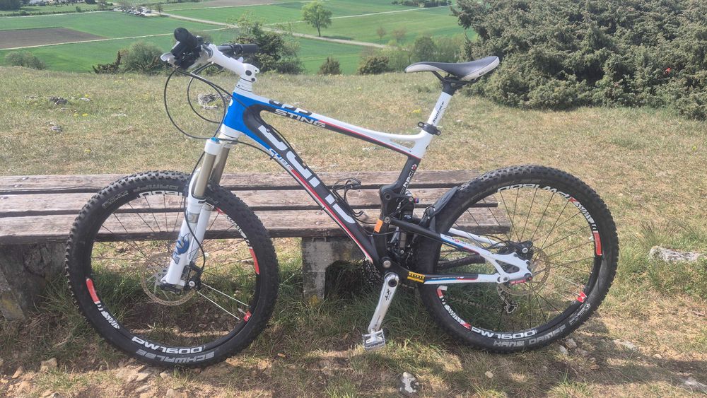Rower Enduro Downhill Fully Cube Sting HPC – karbon, Shimano XT, Fox – zadbany