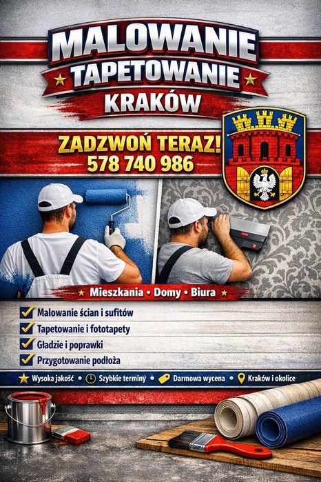 Malarz - Tapeciarz  TEL. 578 740 986