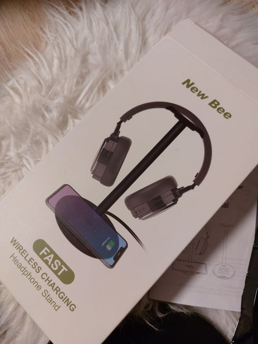 Ładowarka indukcyjna Stojak na słuchawki NewBee Iphone15 Samsung