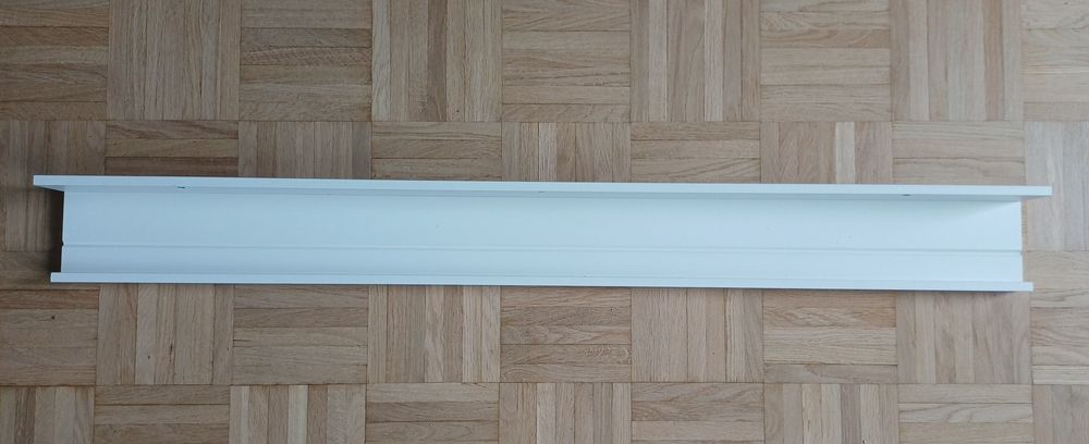 Zestaw 2 białych półek, półki