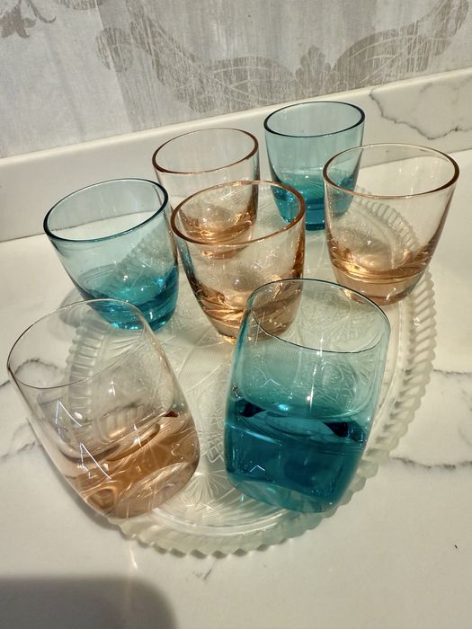 Цветное Стопки, рюмки, бокалы период ссср