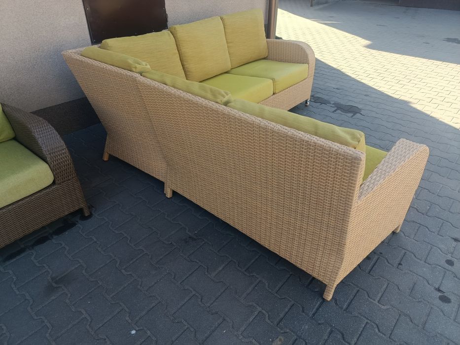 Meble ogrodowe narożnik ogrodowy 200x200 mocny solidny poduszki