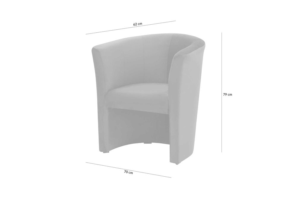 Fotel wypoczynkowy czarny FOKS kubełkowy fotelik kubełek