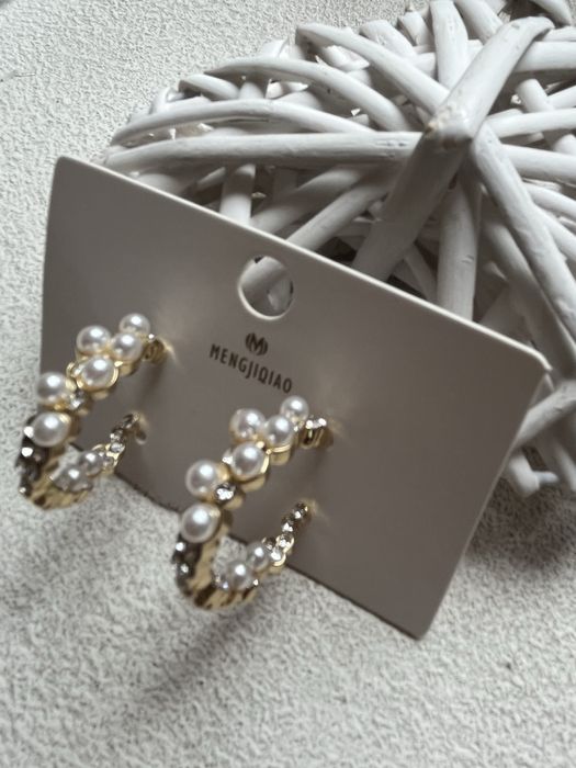 Сережки з перлинками